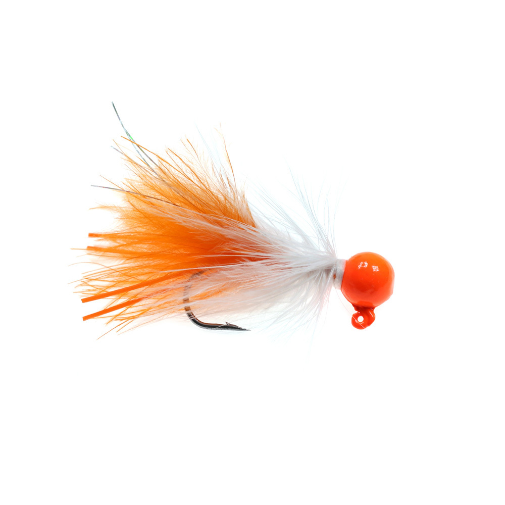 3g,5g  Fluorescent Marabou Crappie Jig Head ICE Fishing Fly Fishing Lure