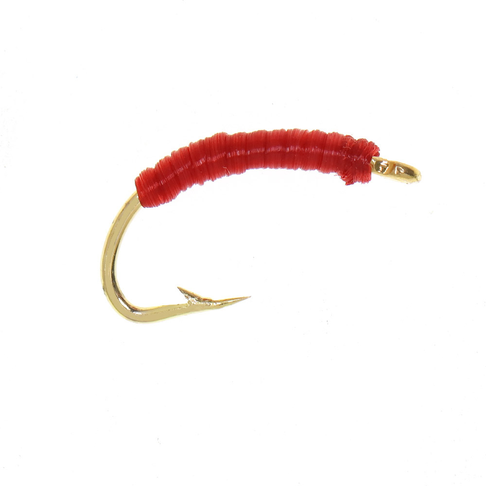 #14 Zebra Midge Caddis Larva Fly