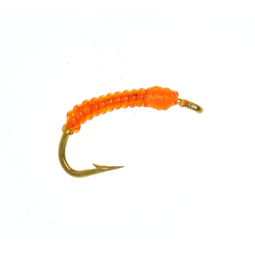 #14 Zebra Midge Caddis Larva Fly
