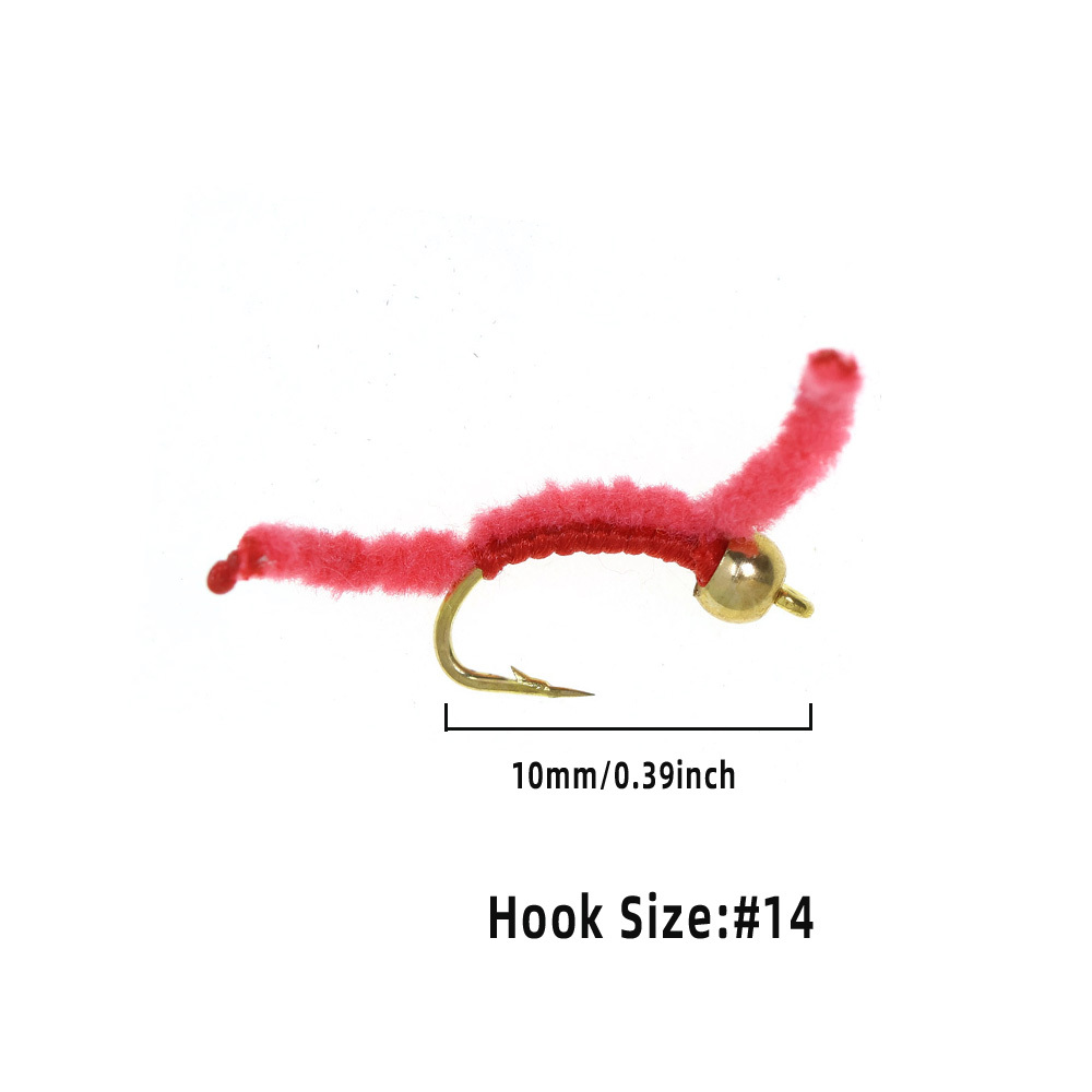 #14 Bead Head San Juan Worm Fly