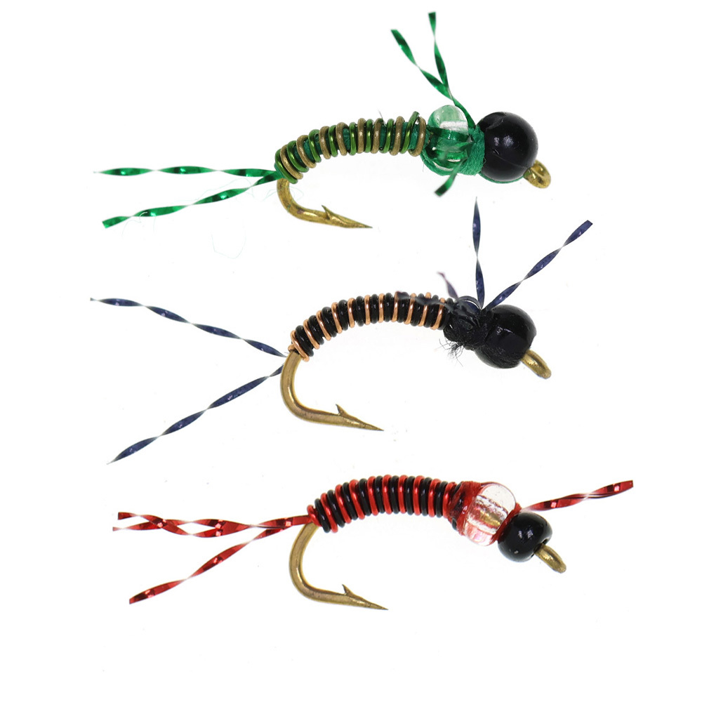 #14 Beadhead Copper Wire Midge Nymph Fly