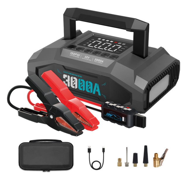 Avid Power 3000A Jump Starter with Air Compressor 20000Amp 12V Portable Car Battery Booster Pack 150 PSI Tire Inflator