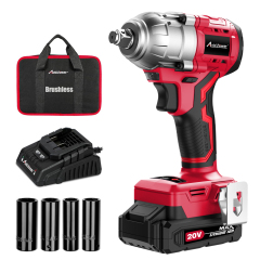 Avid Power 20V Brushless Cordless Impact Wrench 500Nm 1/4 Inch Variable 3-Speed Power Compact Impact Gun