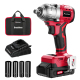 Avid Power 20V Brushless Cordless Impact Wrench 500Nm 1/4 Inch Variable 3-Speed Power Compact Impact Gun