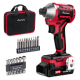 Avid Power 20V Brushless Cordless Impact Driver Compact 1/4 Inch Variable 3-Speed Power Impact Nut Drivers