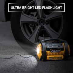 AVID POWER Tire Inflator Portable Air Compressor 12V DC/120V AC Car Tire Pump with Inflation and Deflation Modes