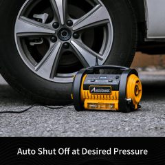 AVID POWER Tire Inflator Portable Air Compressor 12V DC/120V AC Car Tire Pump with Inflation and Deflation Modes