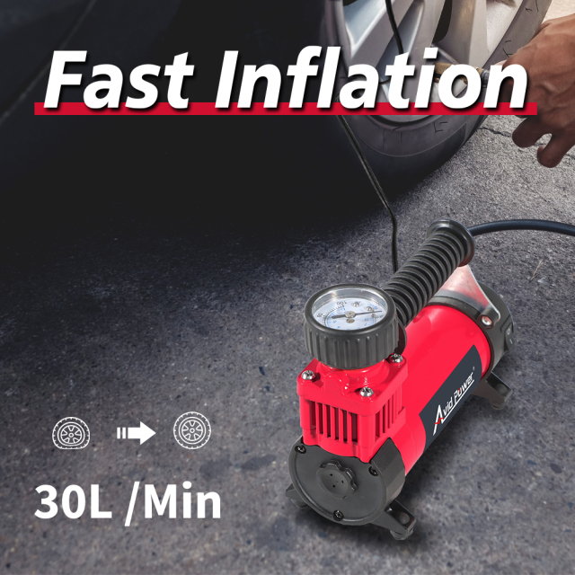 Avid Power 12V DC Tire  Inflator Air Compressor 140 PSI Portable Car Tire Inflator Auto Air Pump