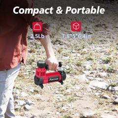 Avid Power 12V DC Tire  Inflator Air Compressor 140 PSI Portable Car Tire Inflator Auto Air Pump