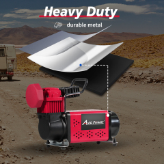 Avid Power Dual Cylinder Heavy Duty Tire Inflator Air Compressor 70L/Min Auto Air Pump with DC 12V Battery Clamp