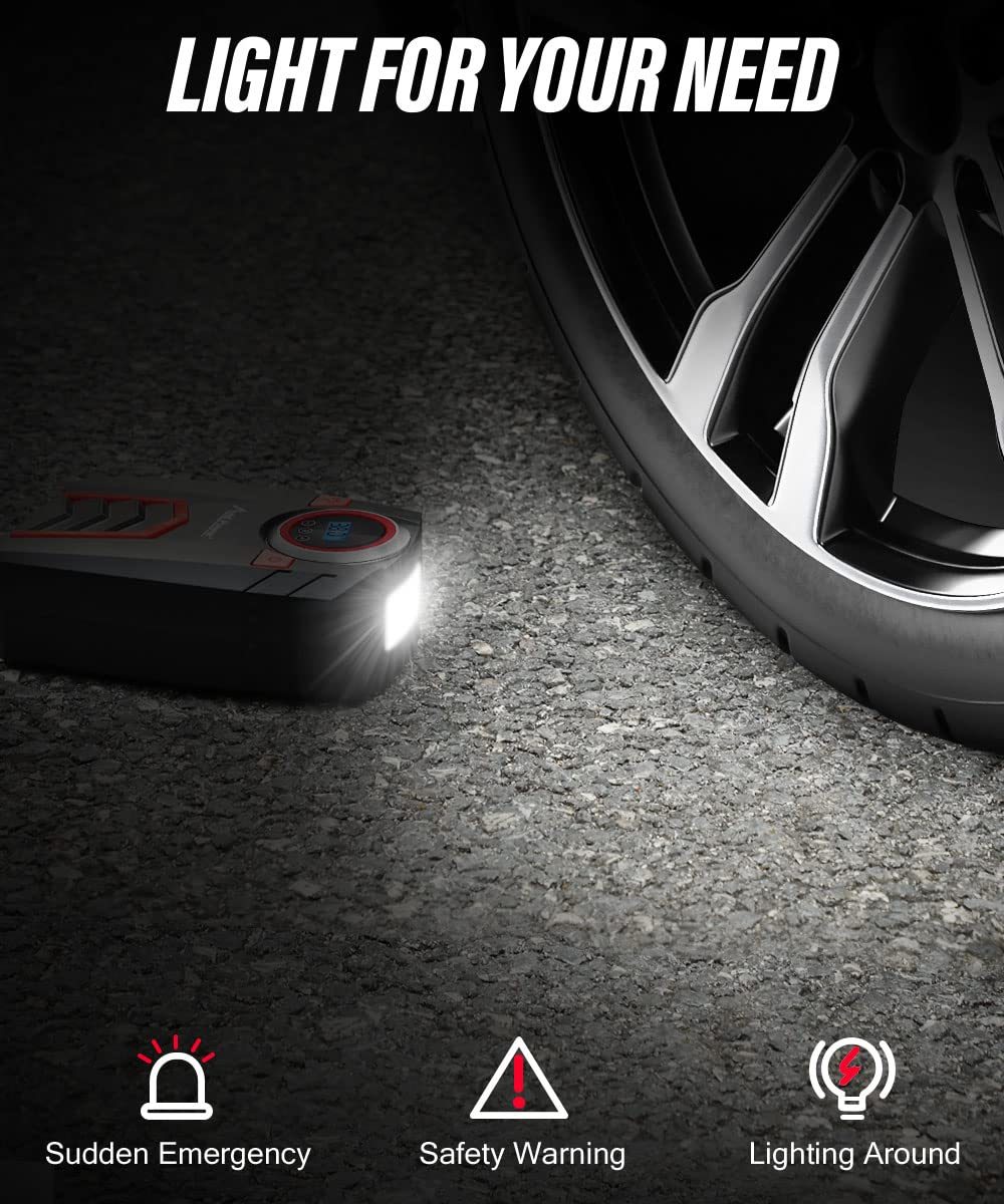 Avid Power Tire Inflator Portable Air Compressor DC 12V/120V/220V Digital Car Air Pump Automatic Tire Inflators