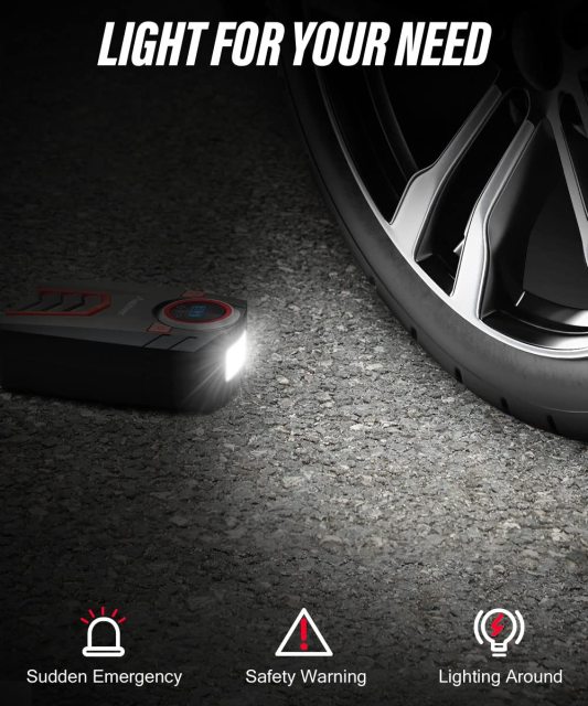 Avid Power Tire Inflator Portable Air Compressor DC 12V/120V/220V Digital Car Air Pump Automatic Tire Inflators