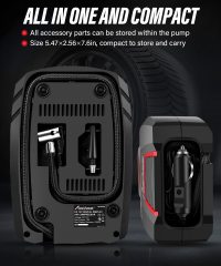 Avid Power Tire Inflator Portable Air Compressor DC 12V/120V/220V Digital Car Air Pump Automatic Tire Inflators
