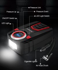 Avid Power Tire Inflator Portable Air Compressor DC 12V/120V/220V Digital Car Air Pump Automatic Tire Inflators