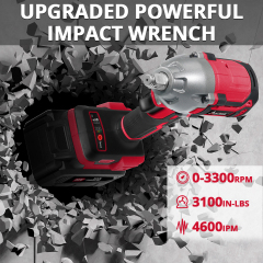 Avid Power 20V Brushless Cordless Impact Wrench 350Nm 1/2 Inch Variable 3-Speed Power Compact Impact Gun