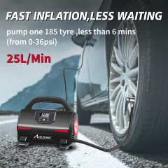 Avid Power Portable Tire Inflator Air Compressor with Digital Gauge DC 12V/120V/220V Air Pump Auto Car Tire Inflators