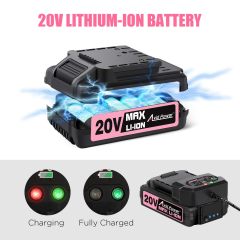 AVID POWER 20V MAX Lithium lon Cordless Drill Set 3/8" Keyless Chuck Variable Speed Battery Power Drill Kit