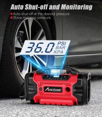 Avid Power 20V Cordless Tire Inflator Portable Air Compressor 3-Way Power Air Pump Auto Car Inflator and Deflator