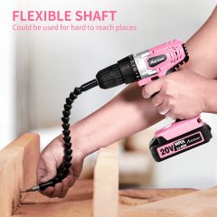 AVID POWER 20V MAX Lithium lon Cordless Drill Set 3/8" Keyless Chuck Variable Speed Battery Power Drill Kit
