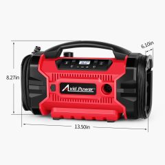 Avid Power 20V Cordless Tire Inflator Portable Air Compressor 3-Way Power Air Pump Auto Car Inflator and Deflator