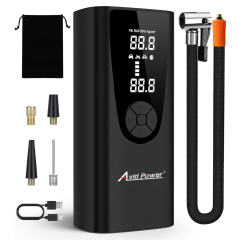 Avid Power Cordless Portable Tire Inflator Air Compressor Battery Powered Car Small Air Pump with Digital Gauge