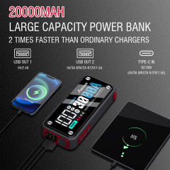 Avid Power 3000A Jump Starter 20000mAh Car Battery Portable Jumper Starter 12V Car Booster Charger with LED Light