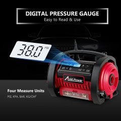 AVID POWER Tire Inflator Portable Air Compressor 12V DC/120V AC Car Tire Pump with Inflation and Deflation Modes