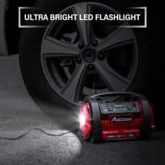 AVID POWER Tire Inflator Portable Air Compressor 12V DC/120V AC Car Tire Pump with Inflation and Deflation Modes