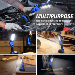 20V MAX LED Work Light, 140 Degree Pivoting Head, Up to 1000 Lumens of Brightness,Made in Vietnam