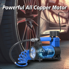 Victor 12V DC Portable inflator,Auto Tire Inflator Air Compressor with Pressure Gauge,140PSI,30L /Min,Made in Vietnam