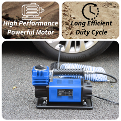 Victor 12V DC Heavy Duty Air Compressor Portable Tire Inflator Digital Car Tire Pump with Pressure Gauge,150PSI,160 L/Min Fast Inflation,Made in Vietnam