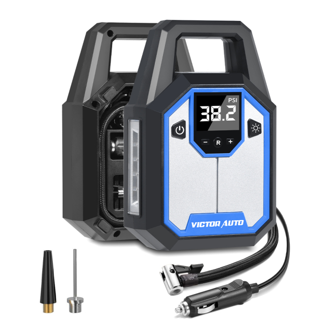 Small Inflator Victor 12V DC Tire Inflator Portable Air Compressor Small Air Pump