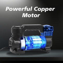 Victor 12V DC Portable inflator,Car Tire Air Compressor Inflator Hose Adapter with Digital Gauge,Aluminum House,Made in Vietnam