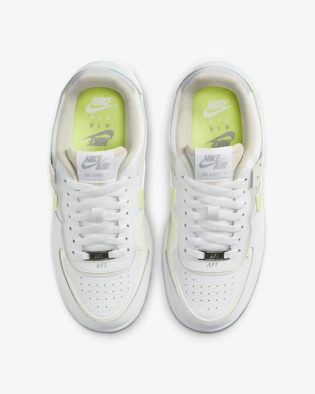 Nike AF1 Shadow Sports Shoes Malone White Yellow