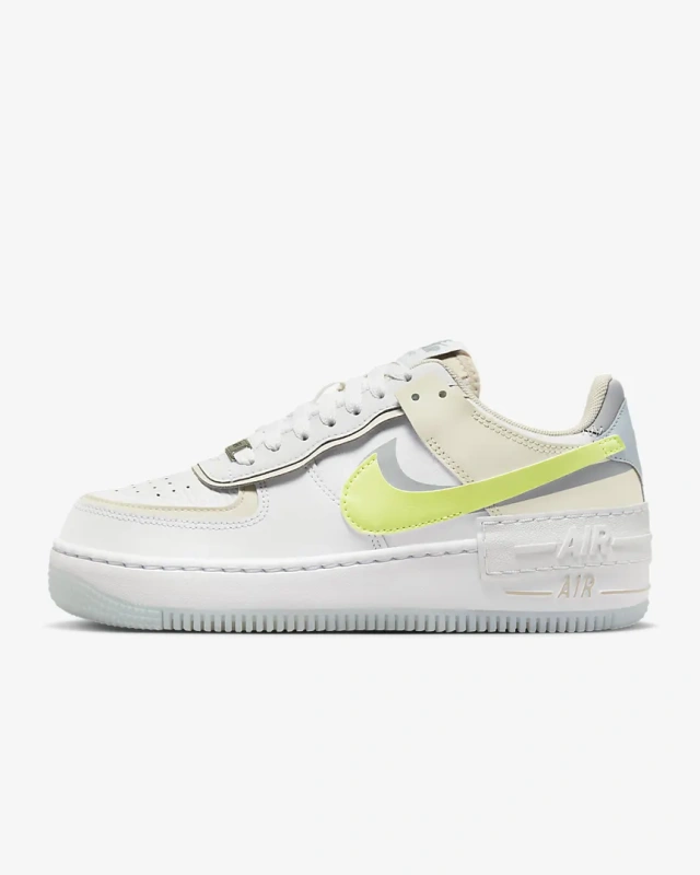 Nike AF1 Shadow Sports Shoes Malone White Yellow