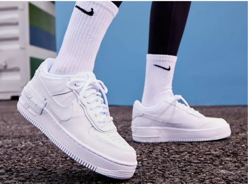 Nike AF1 Shadow Sports Shoes Malone White