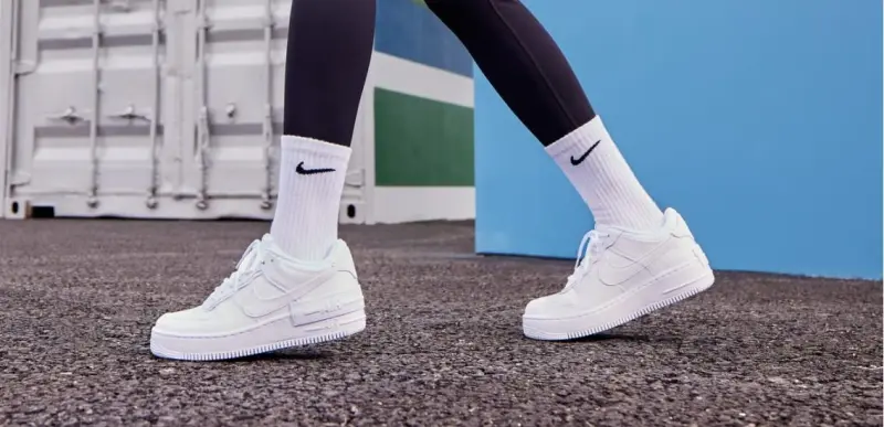 Nike AF1 Shadow Sports Shoes Malone White