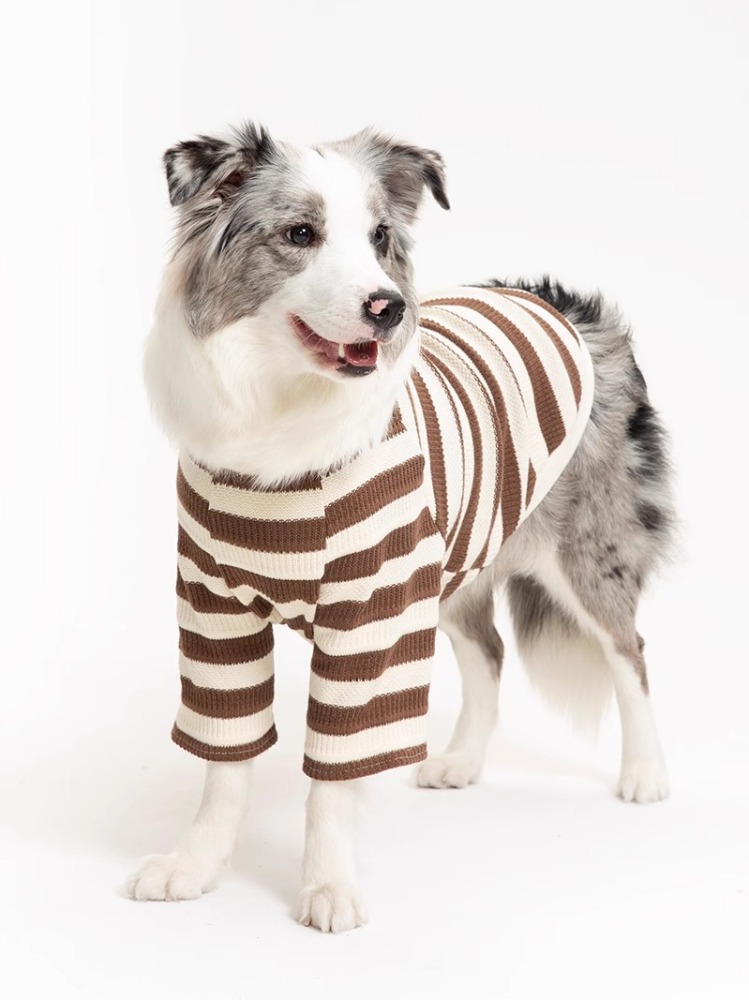 【Outdoors Wear】Blue white and brown white stripes