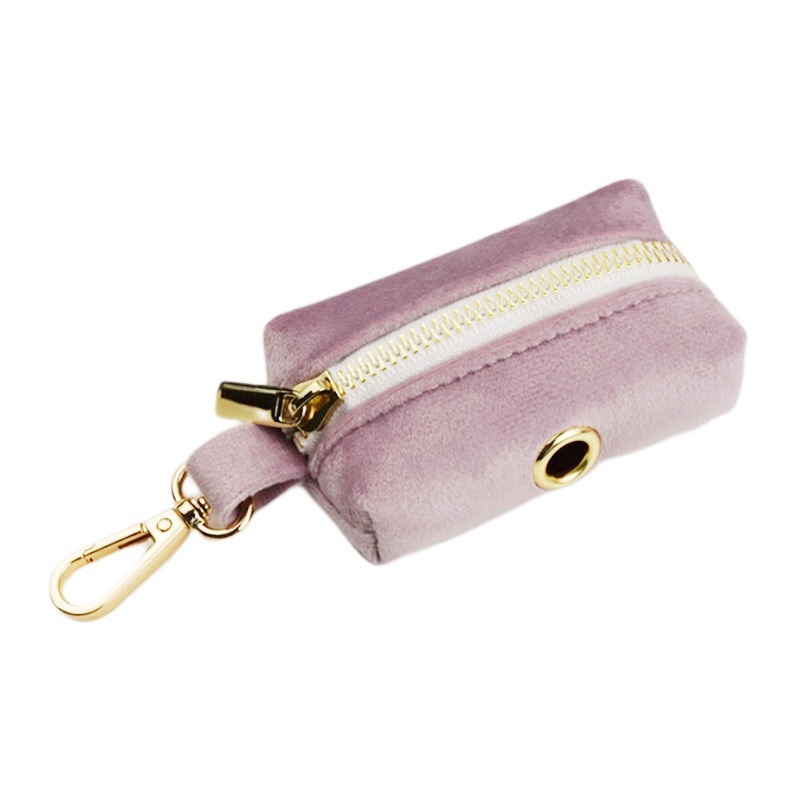 Outdoor Dog Walking Set Customized Engraved Light Purple Free Flower