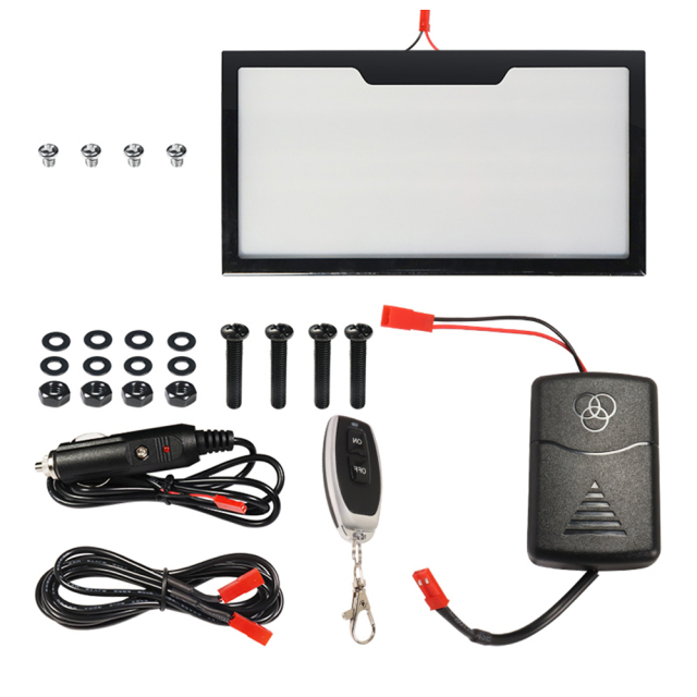 American License Frame Fog License Plate Cover Holder With Remote