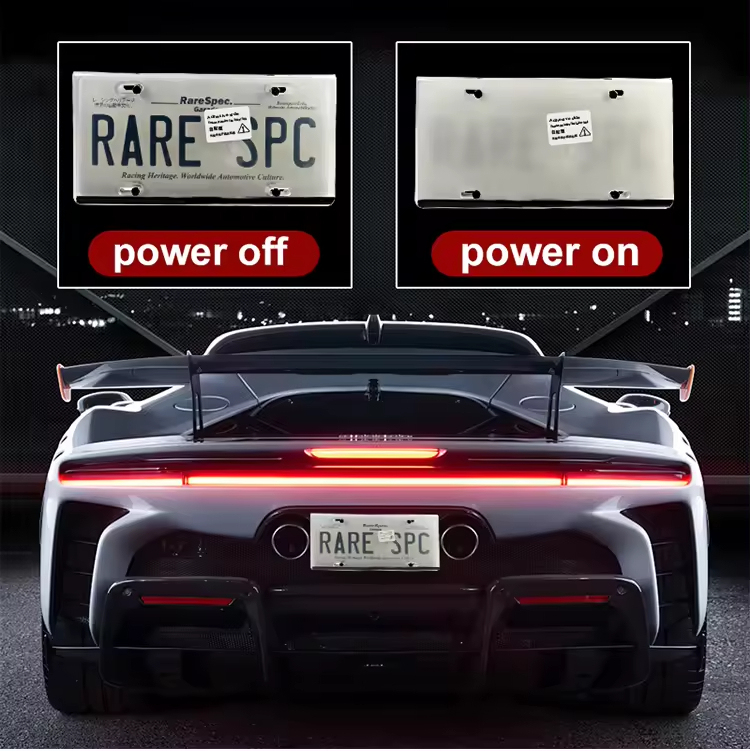 USA Car Electrical Remote Control Pdlc Smart Film License Plate