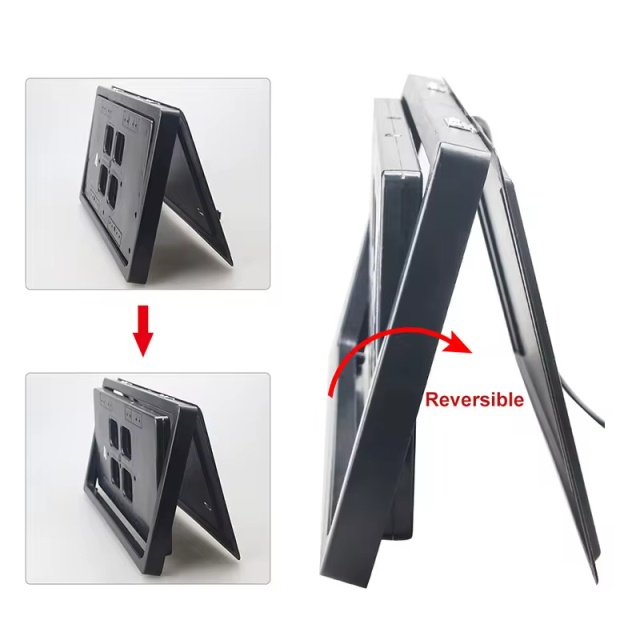 US Standard Electric Retractable Front Rear Flip License Plate Holder