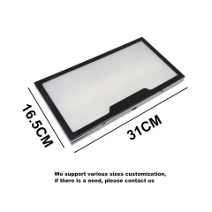 Front Rear USA Smart Film PDLC Fog License Plate with Metal Holder