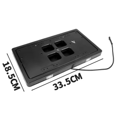 USA Electric Flipper License Plate Frame with Remote Kit
