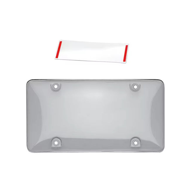 Unbreakable Clear Tinted Car License Plate Cover Blurry