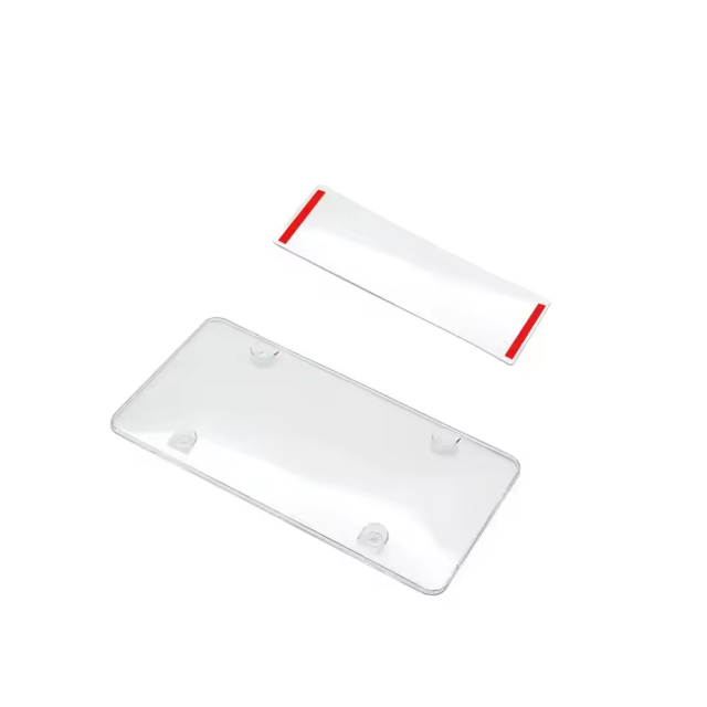 Unbreakable Clear Tinted Car License Plate Cover Blurry