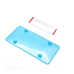 Unbreakable Clear Tinted Car License Plate Cover Blurry