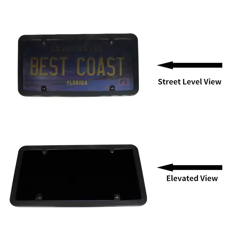 31*16cm Single Plate Tinted Auto Wireless License Plate Holder