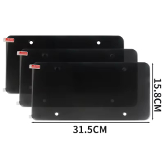 31*16cm Single Plate Tinted Auto Wireless License Plate Holder