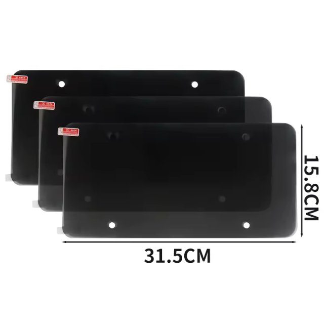 31*16cm Single Plate Tinted Auto Wireless License Plate Holder